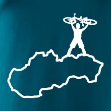 Mapa Slovenska - cyklista