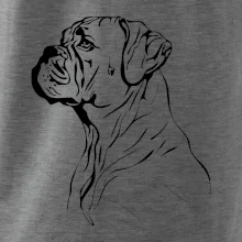 Boxer čierna kresba