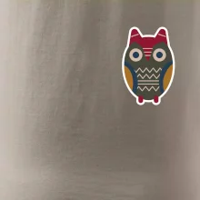 Folklór na prsníku sova