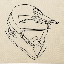 Helma, prilba jedným ťahom