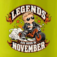 Legendy se rodí v listopadu malý motorkář na odrážedle