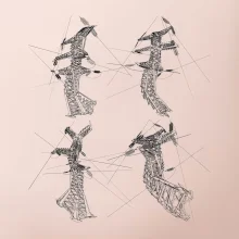 Skrútený stožiar vysokého vedenia