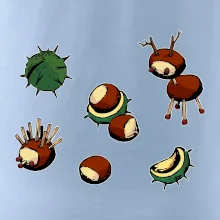 Gaštanové zvieratká - obdĺžnik