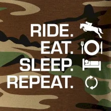 Ride Eat Sleep Repeat Kôň