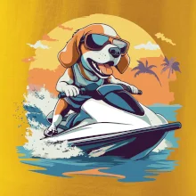 Bígel na vodnom skútri