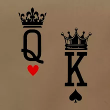 King & Queen logo na prso