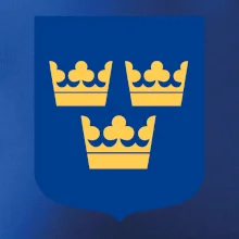 Švédsky znak tri korunky na prsník