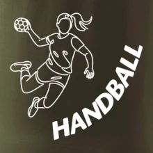 Handball nápis šikmo 1