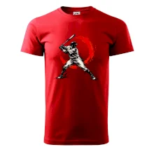 Baseballový pálkař japonská tušová malba