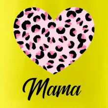 Srdce růžové - mama (Pecka Design)