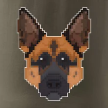 Nemecký ovčiak - Rozpixelovaný