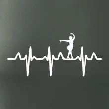 EKG tanečnice salsy