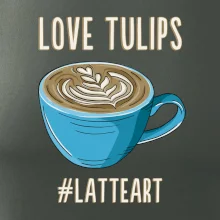 Love tulips - latteart (Radek Pilař ART)