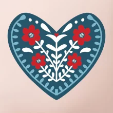 Folklór - srdce modré plné