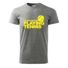 Playing tennis Playing tennis