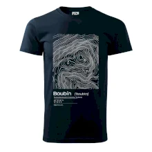 Boubín - vrstevnice v obdĺžniku