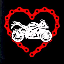 Moto srdce reťaz - cestná