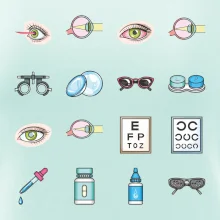 Očný lekár ikony