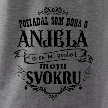 Požiadal som Boha o anjela a on mi poslal moju svokru