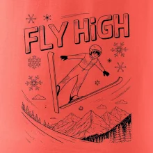 Čiernobiely skokan fly high