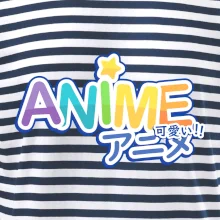 Anime nápis dúhový