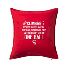 Climbing beacause one ball