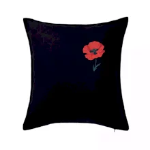 Vlčí mak kreslený na prsníku