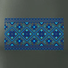 Ukrajinský vzor - modrý Ukrajinský vzor - modrý