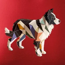 Border kólia zlepená z papiera