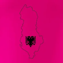 Albánsko obrys mapa