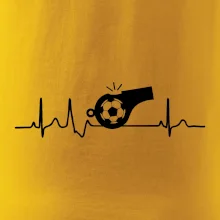 EKG futbal rozhodca a píšťalka