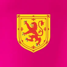 Škótsky lev na hrudi