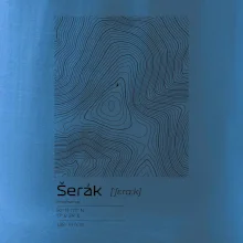 Šerák - vrstevnice v obdĺžniku