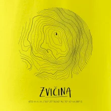 Zvičina - vrstevnice v kruhu