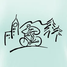 Cyklista na výlete Cyklista na výlete