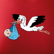 Bocian a bábätko - chlapec (Hana-creative) Bocian a bábätko - chlapec (Hana-creative)