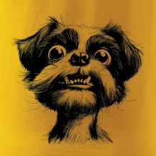 Čiernobiela karikatúra Ši-tzu