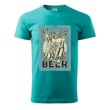 Save water drink beer poster