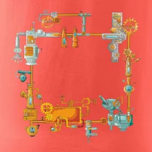 Steampunk farebná zostava