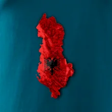 Mapa Albánsko reliéf hôr Mapa Albánsko reliéf hôr