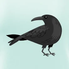 Vrana kreslená (studio-arte.cz)