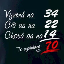 Vyzerá, cíti sa, chová sa - 70 rokov Vyzerá, cíti sa, chová sa - 70 rokov