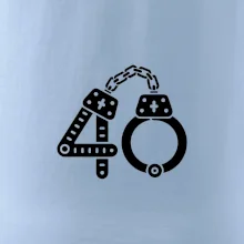 Narodeninové tričko pre policajta - putá 40 Narodeninové tričko pre policajta - putá 40