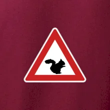 Dopravná značka - Pozor veverička