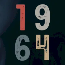 Vintage číslica 1964 Vintage číslica 1964