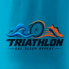 Triatlon plavání kolo a běh eat sleep repeat
