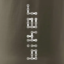 Biker nápis na výšku reťaz