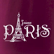 Paris nápis Eiffelovka rovný