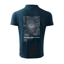 Milešovka - vrstevnice v obdĺžniku