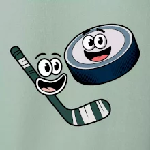 Parové tričko - Puk a hokejka